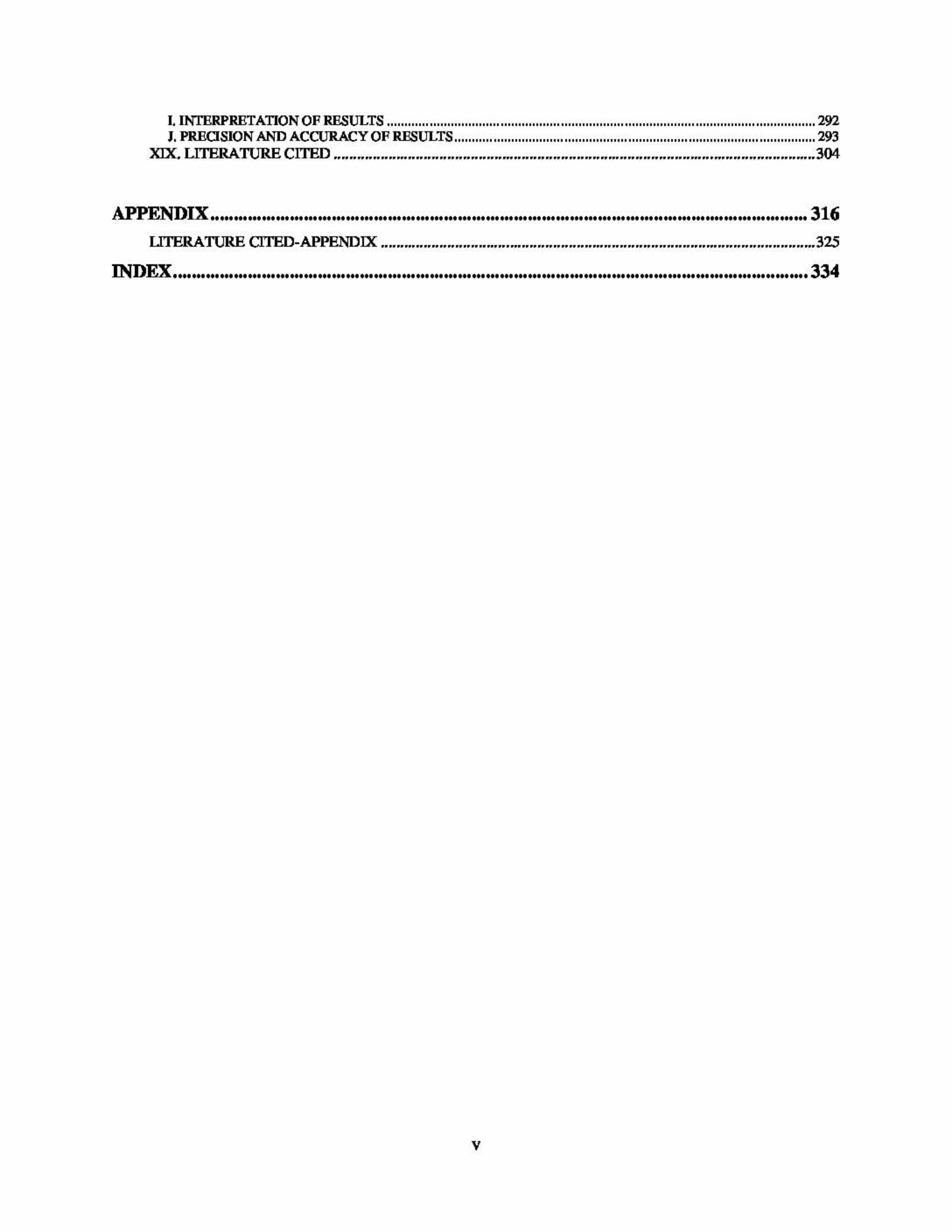 Table of Contents