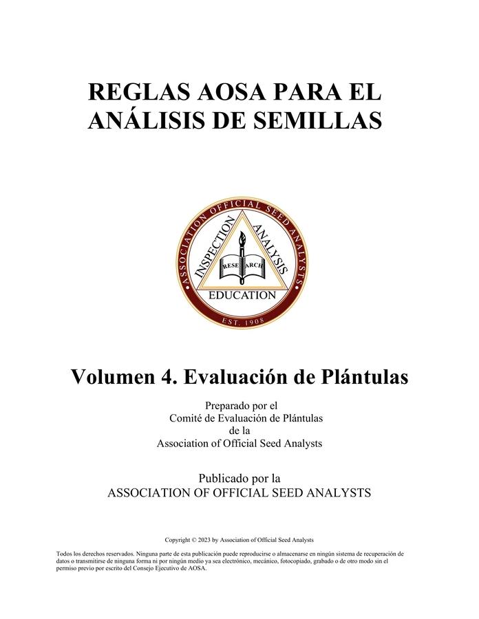 content/wsa5/products/ 2023 AOSA Spanish Rules Volumen 4. Evaluaci&oacute;n de Pl&aacute;ntulas